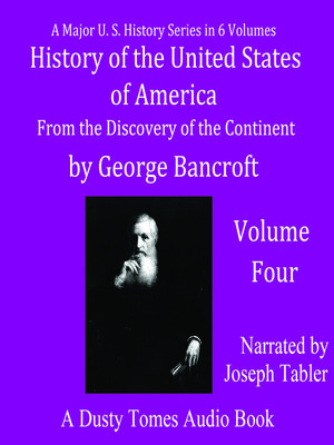 cover image of History of the United States of America, Volume IV